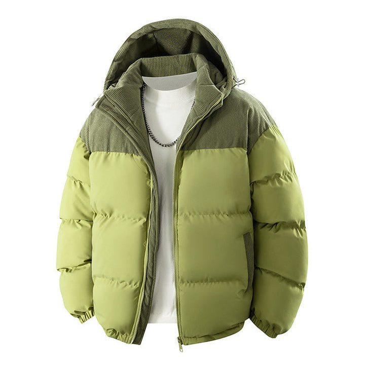 Modische Herren Steppjacke in Schwarz, warm gefüttert. Ideal als Outdoor & Freizeitjacke für den Winter.