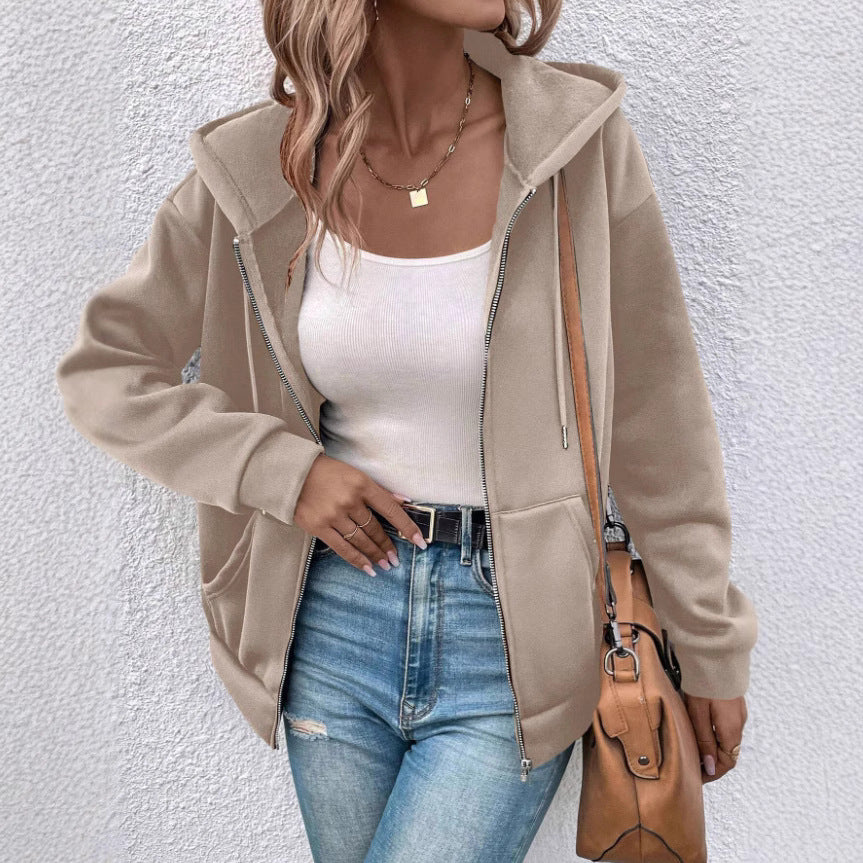 Komfortable Damen Kapuzenjacke XL, weich und warm. Perfekt als Hoodie für Herbst und Winter. Gemütlich und stilvoll.