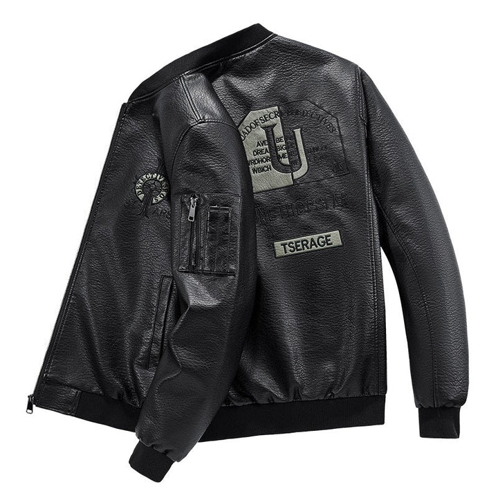 Modische Herren Bomberjacke in Khaki mit praktischen Taschen; ideal als Übergangsjacke für Streetwear.