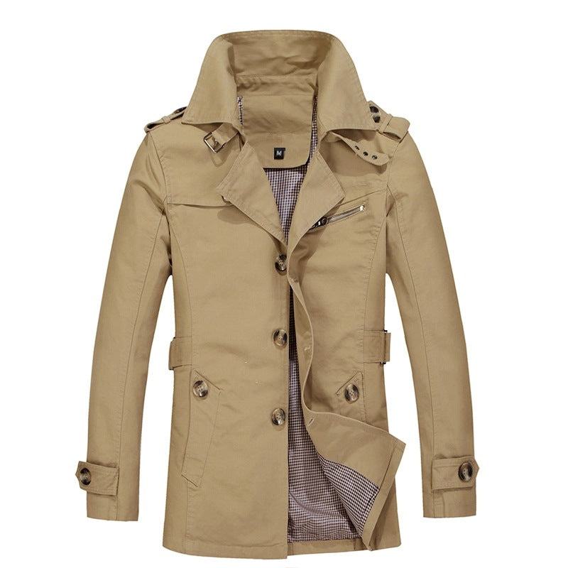 Vielseitige Herren-Funktionsjacke, lang geschnitten, perfekt als Übergangs- und Freizeitjacke.