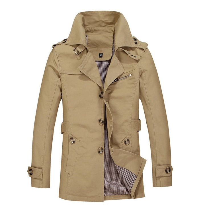 Vielseitige Herren-Funktionsjacke, lang geschnitten, perfekt als Übergangs- und Freizeitjacke.