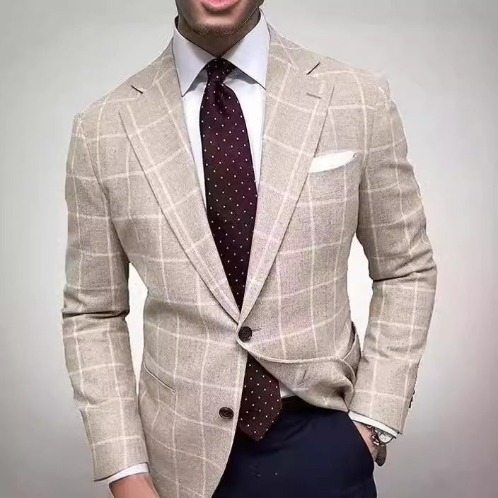 Weißer Slim Fit Herrenblazer: Zeitlos elegantes Sakko für Männer. Perfekt für formelle & stilvolle Anlässe.