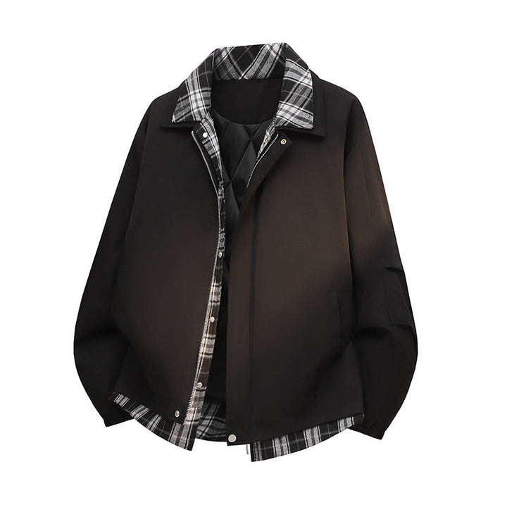 Warme Herren Doppeljacke, wetterfest & atmungsaktiv, ideal als Winter- oder Übergangsjacke für Herrenmode-Enthusiasten.
