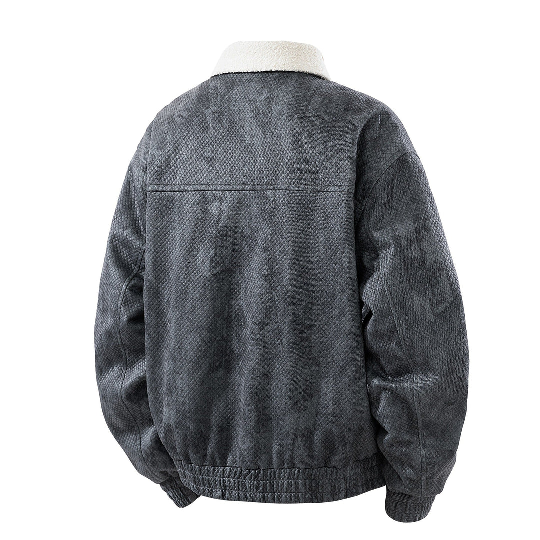 Elegante Herren Steppjacke mit Reißverschluss, ideal für Streetwear & lässige Oberbekleidung im Alltag.