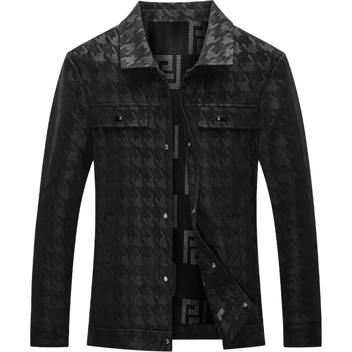 Komfortable Herren Übergangsjacke mit modischem Karomuster, perfekt für den Alltag und besondere Anlässe.