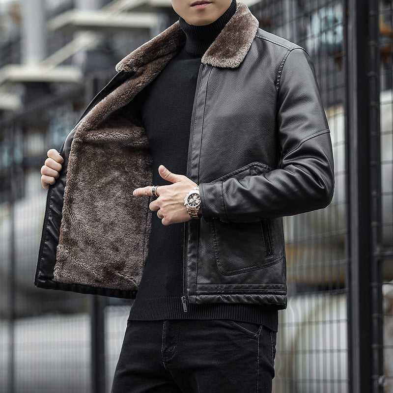 Herren Blouson mit Teddykragen, elegant & modern. Perfekt für Herbst, Winter & Übergangszeit für stilvolle Männer.