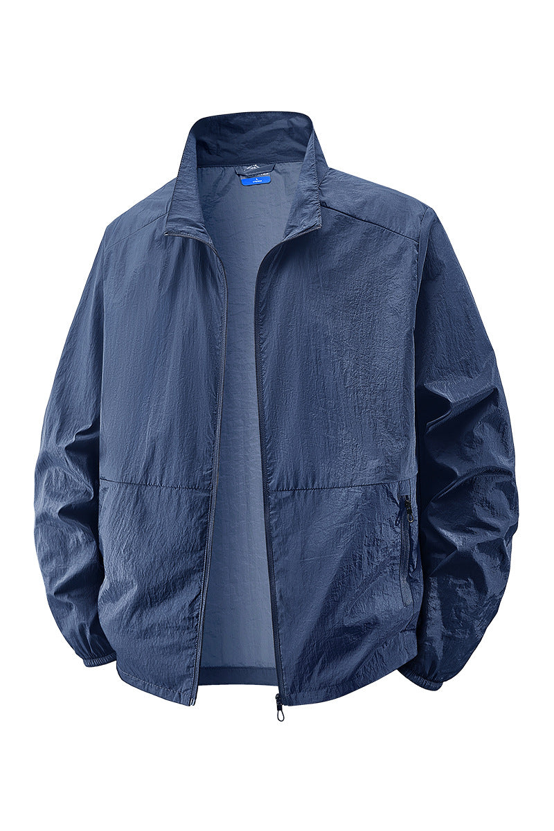 Vielseitige Herren Sportjacke, marineblau, leicht & bequem. Optimal für Outdoor-Aktivitäten.
