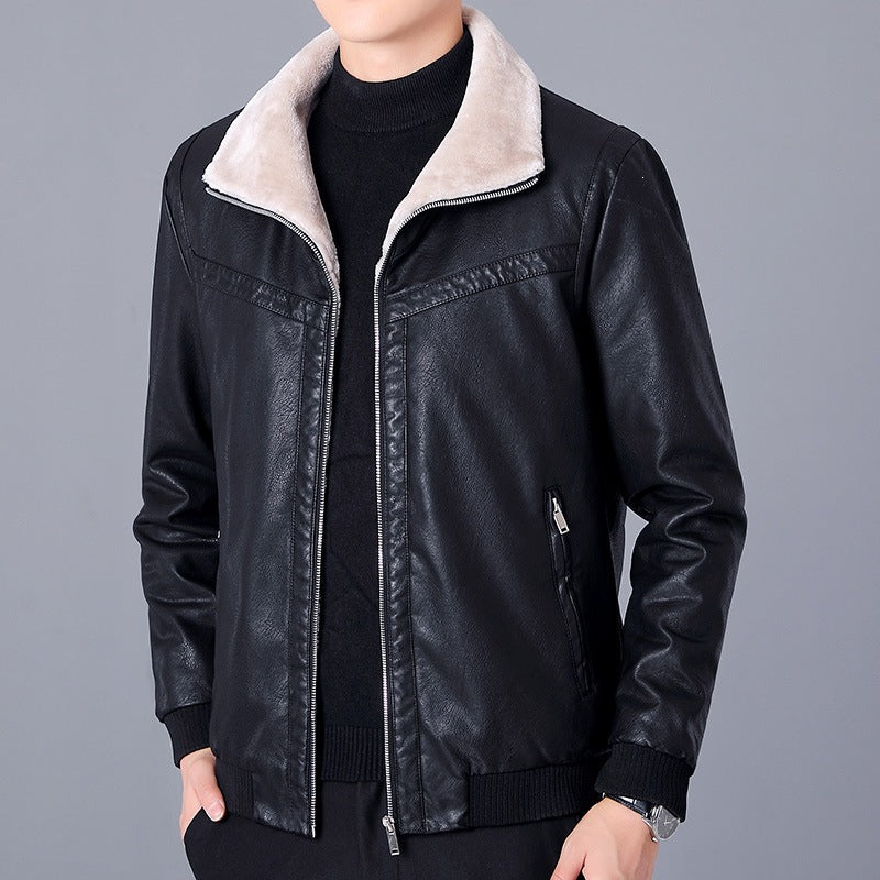 Moderne Herren-Übergangsjacke, warmes Futter, ideal für Herbst & Frühling, sportlicher Look.