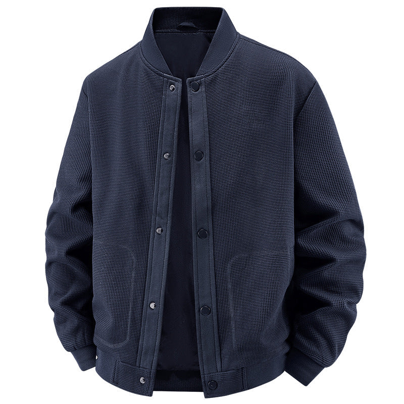 Elegante Herren Leichte Jacke mit Reißverschluss, perfekt als Übergangsjacke. Atmungsaktiv & komfortabel.