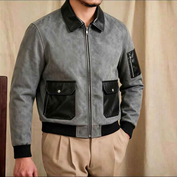 Stilvolle Herren Bomberjacke für jeden Anlass. Trendige Übergangsjacke im urbanen Freizeitstil.
