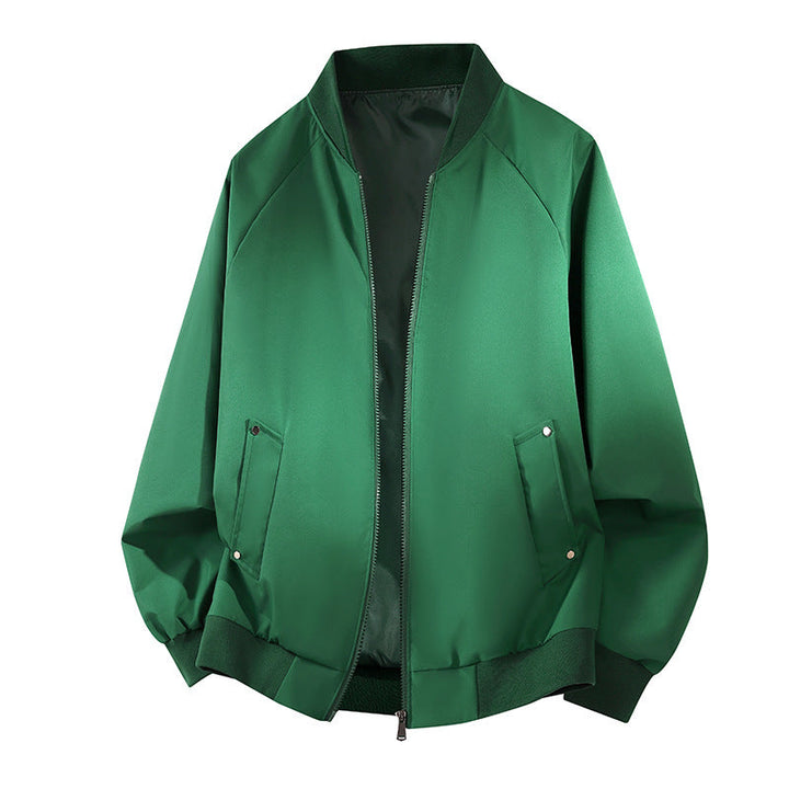 Herren-Übergangsjacke in Karamell, elegante und praktische Bomberjacke, ideal für stilvolle Männdermode.