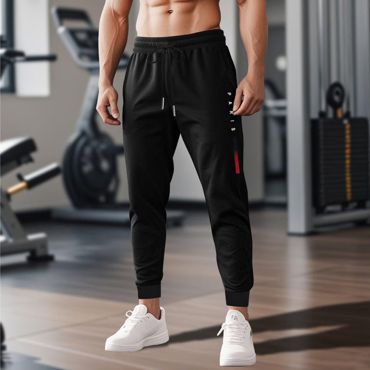 Schwarze Herren Jogginghose, moderner Schnitt für Sport & Freizeit; maximaler Komfort.