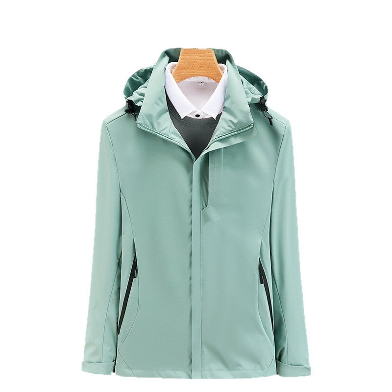 Sportliche Herren Jacke, atmungsaktiv & wetterfest. Ideal als Windjacke für Freizeit & Übergang.