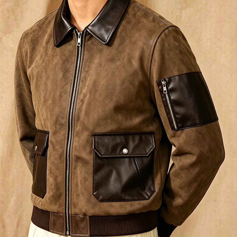 Moderne Herren Bomberjacke mit Reißverschluss, figurbetont & komfortabel. Must-have für kühle Tage.