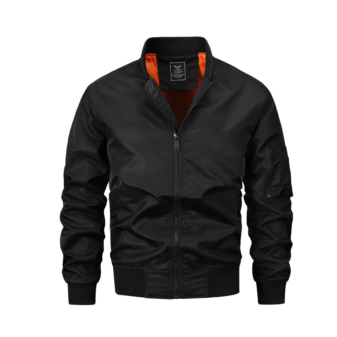 Vielseitige Herren Bomberjacke in Olivgrün, eine lässige Freizeitjacke für Frühling und Herbst.