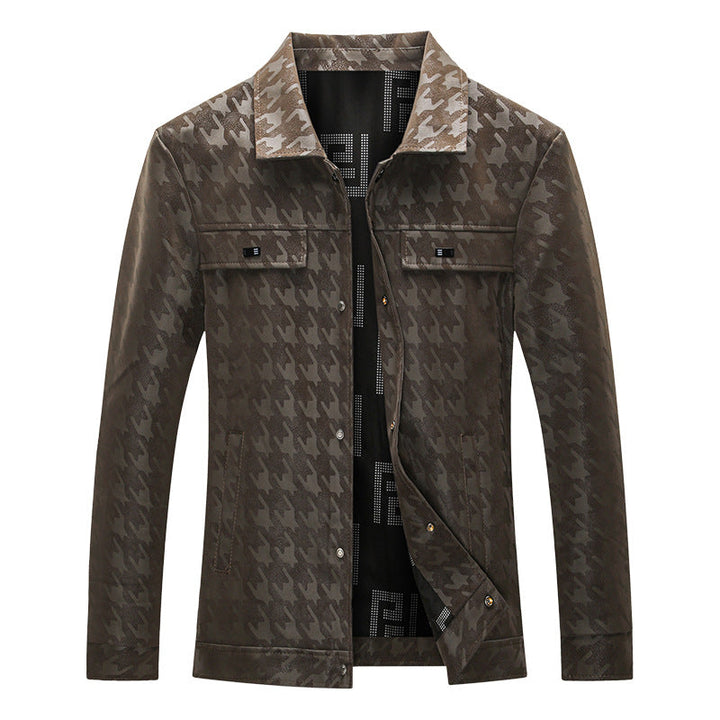 Vielseitige Herren Freizeitjacke mit Karo-Design, ideal für den modernen Mann.