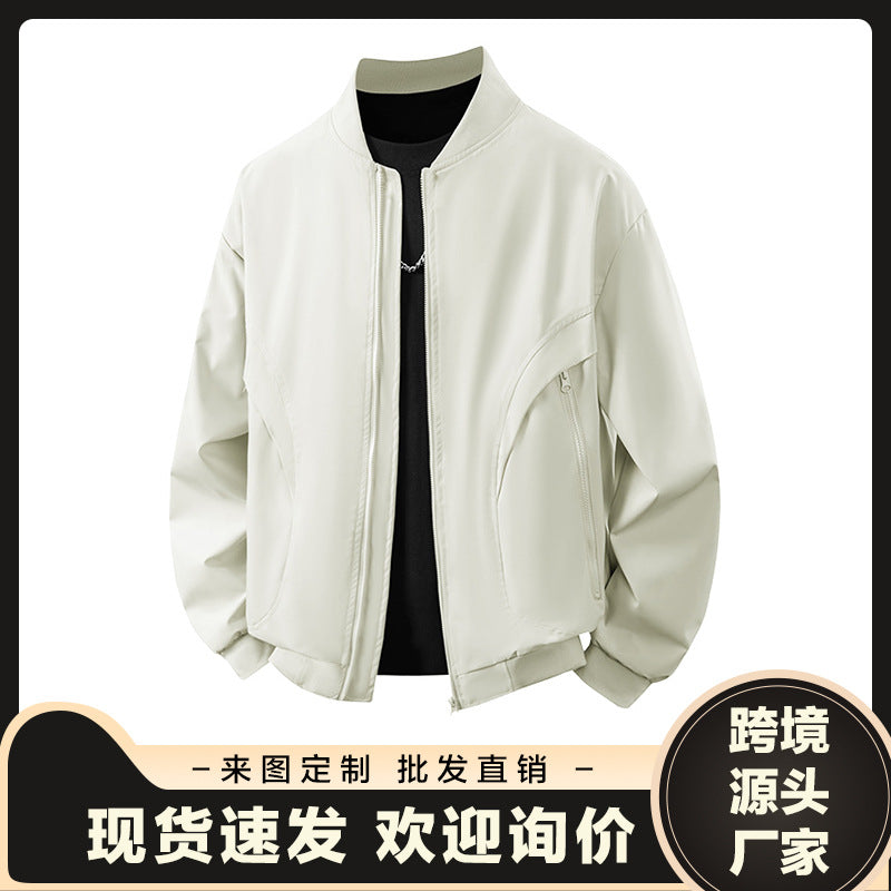 Herren Casual Overshirt in Khaki, stilvolle Freizeitjacke für vielseitige Looks.
