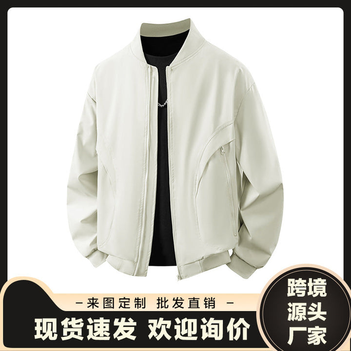 Herren Casual Overshirt in Khaki, stilvolle Freizeitjacke für vielseitige Looks.
