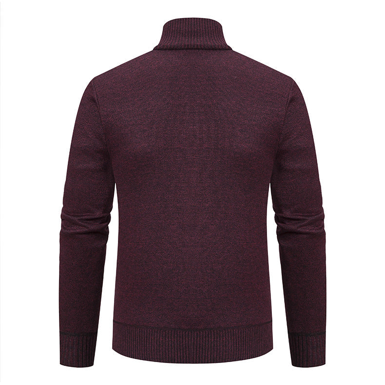 Warme und stilvolle Herren-Strickjacke für kühle Tage im Büro oder Freizeit.