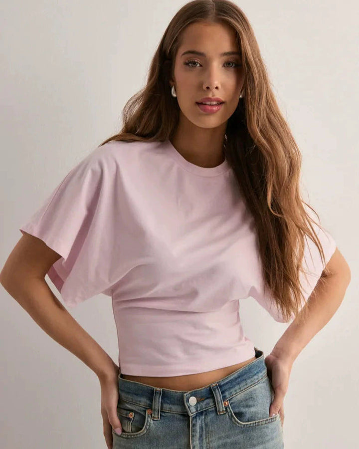 Weiches Damen Langarmshirt, Rundhals, ganzjährig tragbar, bequemer & stilvoller Look für Damen.