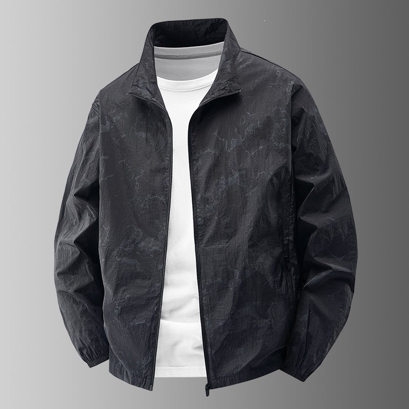 Herren Winddichte Übergangsjacke, leicht & modisch für Frühling & Herbst. Ideal für Outdoor & Freizeit.