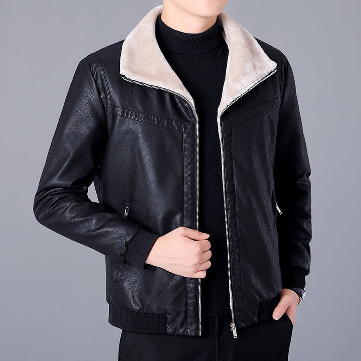 Hochwertige Herrenjacke, warm & bequem, in Schwarz oder Weinrot erhältlich, vielseitige Outerwear.