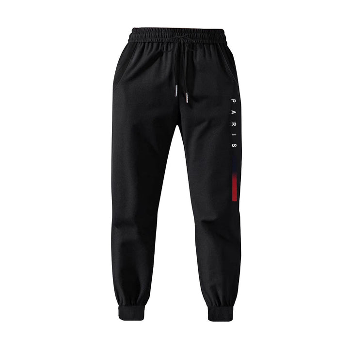 Moderne schwarze Freizeithose für Herren, vielseitig kombinierbar für urbanen Stil und Komfort.