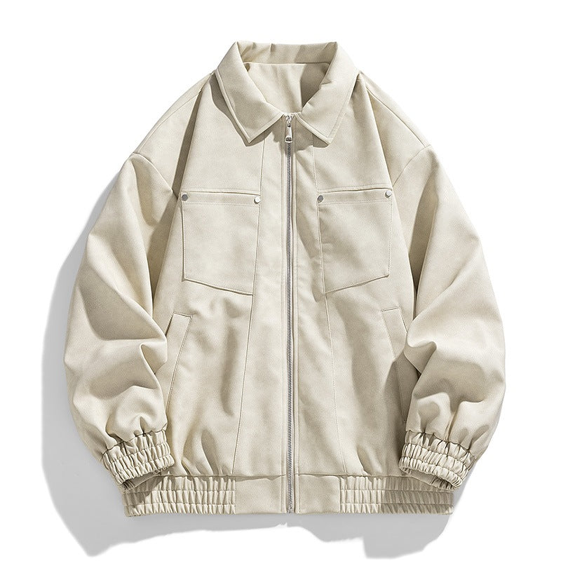 Herren Freizeitjacke mit Stehkragen, vielseitig kombinierbar; praktische Taschen bieten Stauraum für unterwegs.