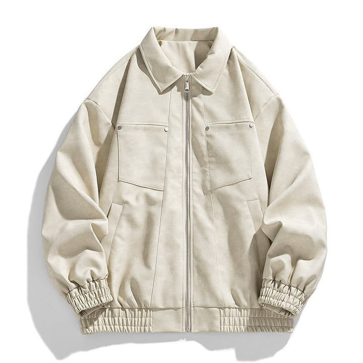 Herren Freizeitjacke mit Stehkragen, vielseitig kombinierbar; praktische Taschen bieten Stauraum für unterwegs.