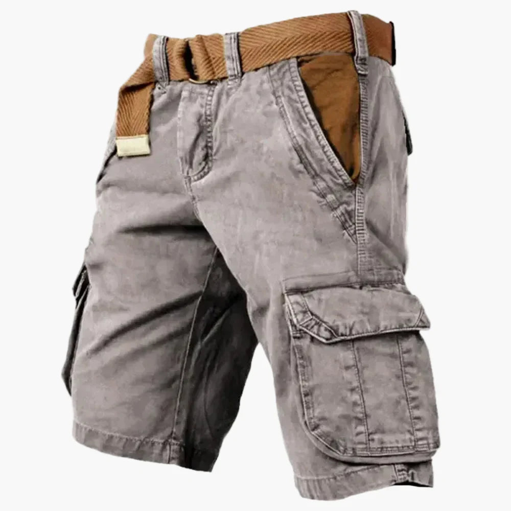 Bequeme Herren Cargo Shorts mit vielen praktischen Taschen für Outdoor, Wandern & Freizeit.