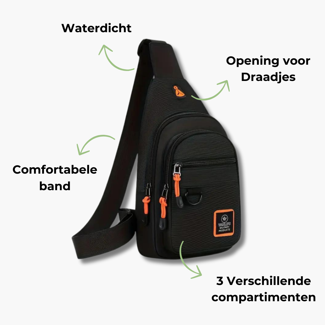 Strapazierfähige Herren Umhängetasche, wetterfest & robust, perfekt für jedes Abenteuer.