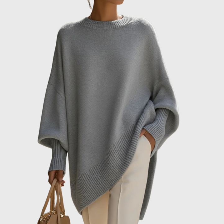 Gemütlicher Damen Oversize Pullover mit lockerem Schnitt. Großzügig & bequem, perfekt für kalte Tage.