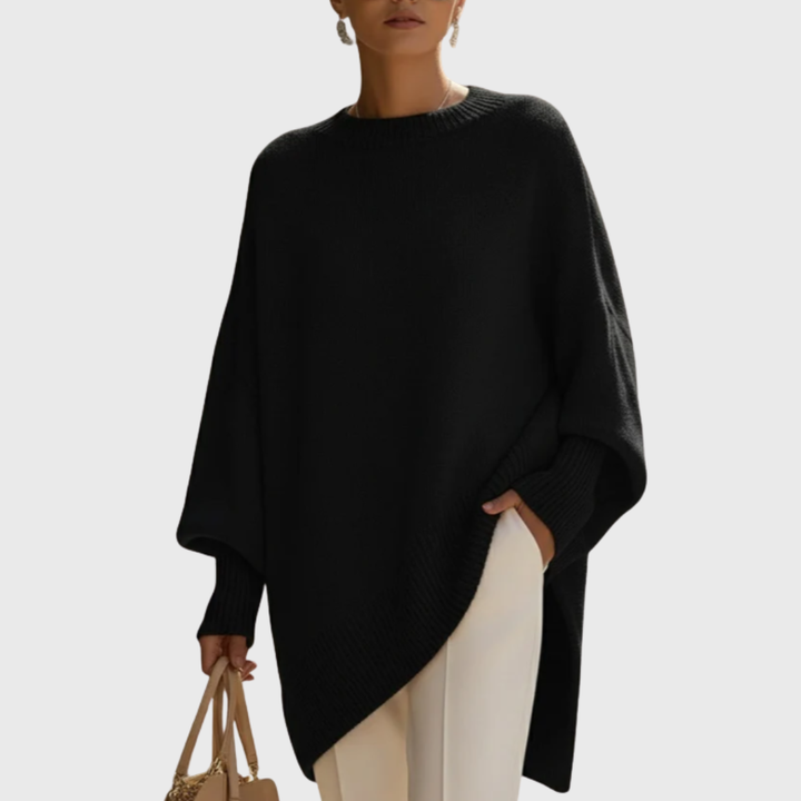 Damen Oversize Pullover mit Langarm & Rundhals. Lockerer, bequemer Stil für eine entspannte und modische Erscheinung.
