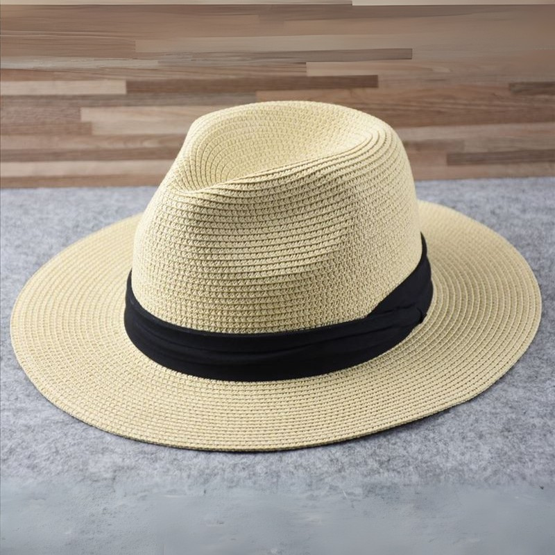 Modischer Panama Fedora Hut Noah aus leichtem Stroh, ein klassischer Sommerhut für Damen und Herren.