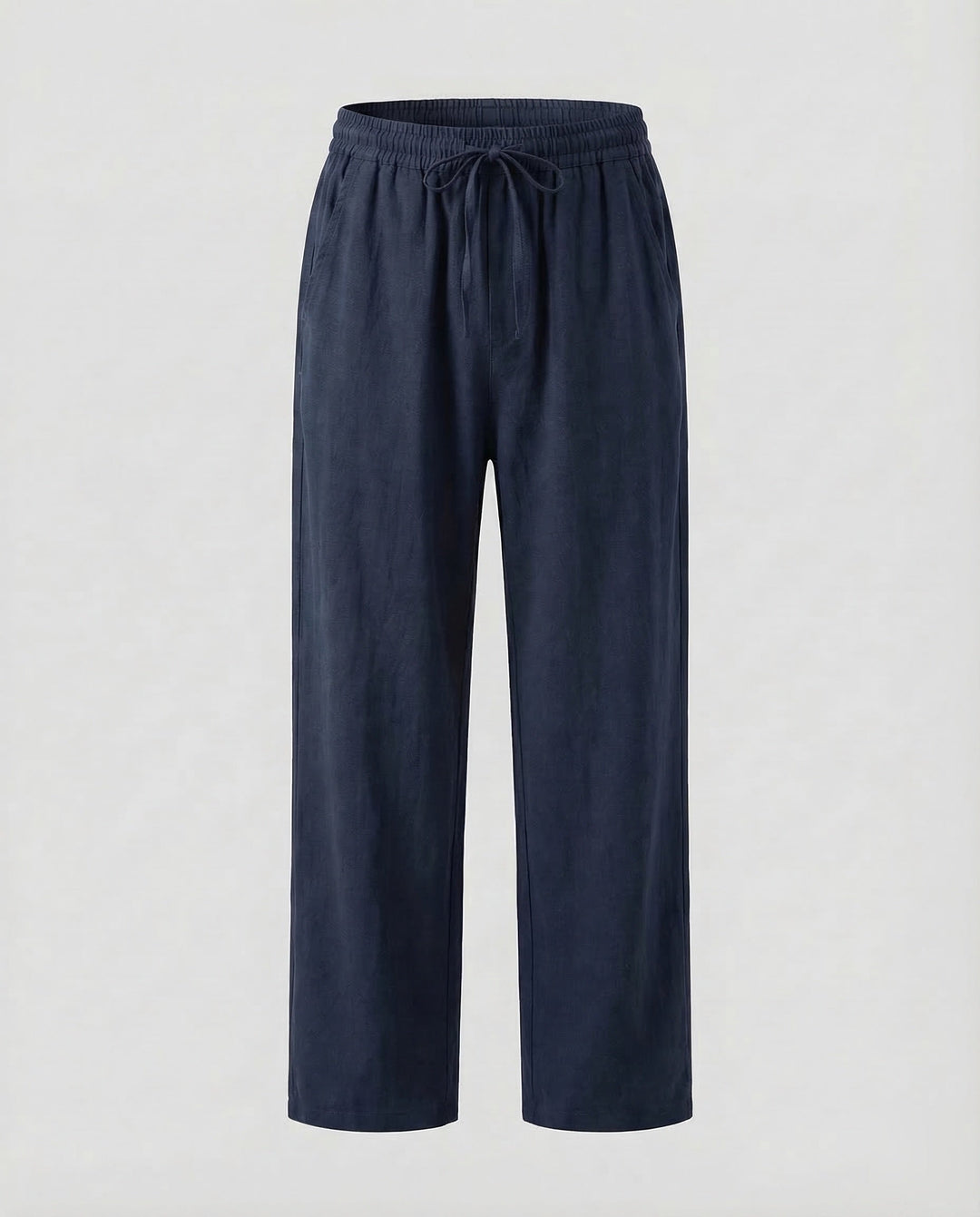 Rückansicht der Herren Sommerhose mit Tunnelzug; praktische Gesäßtaschen für Ihre Essentials.