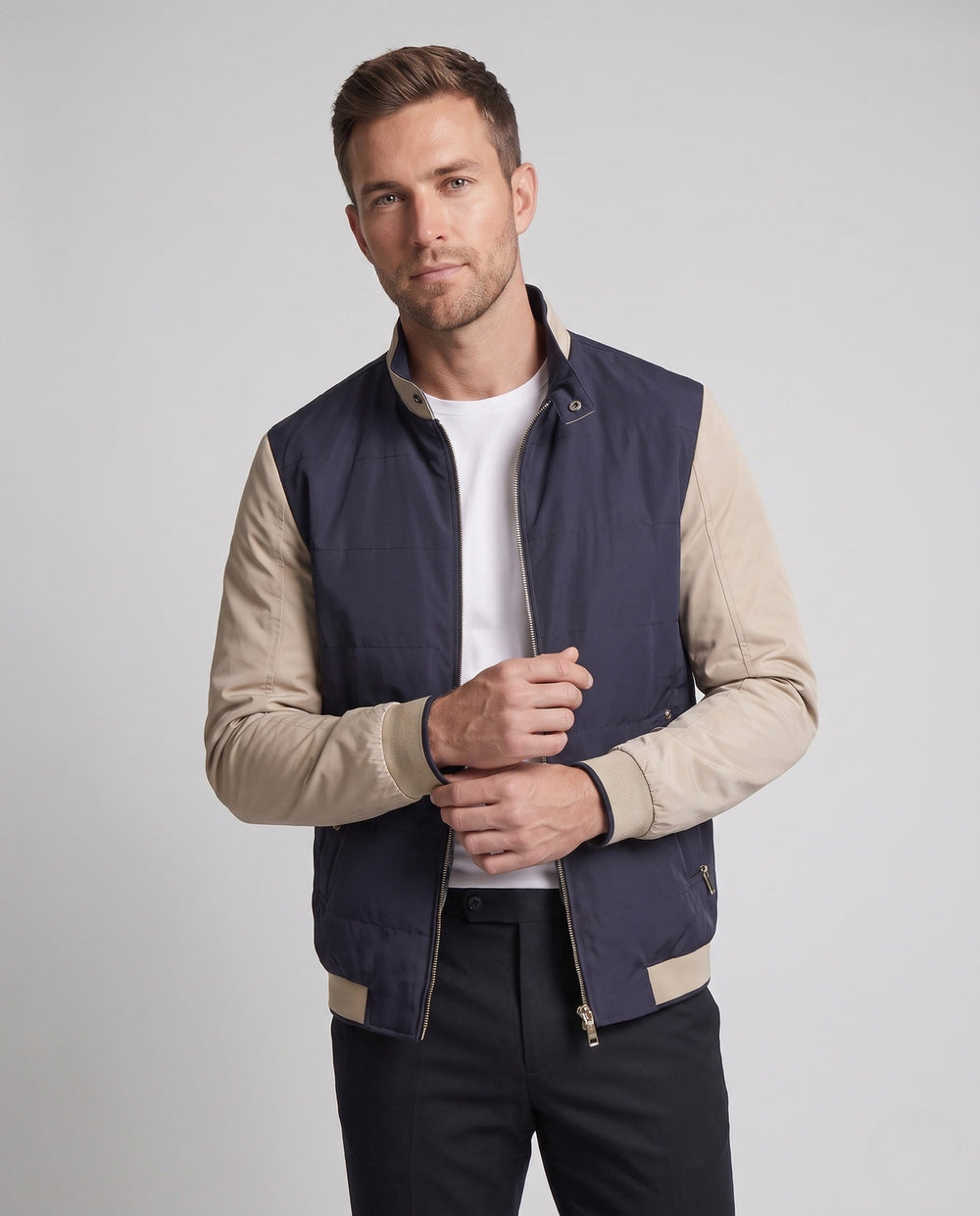 Stilvolle Herren Übergangsjacke für urbanen Stil, warm & vielseitig, perfekte moderne Männerbekleidung.