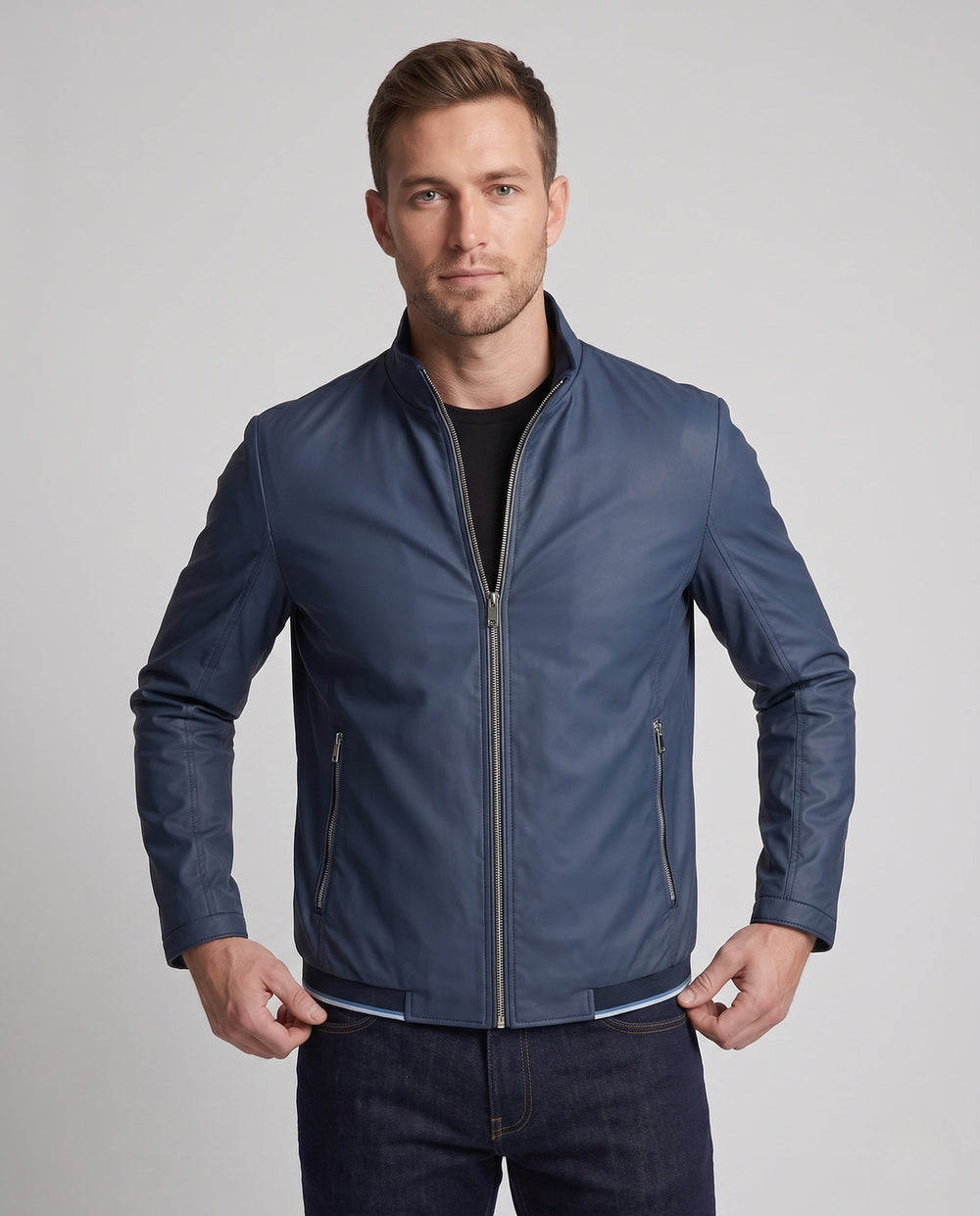Stilvolle Herren Bomberjacke, modern & leicht, ideal als Freizeitjacke mit Reißverschluss für urbane Looks.