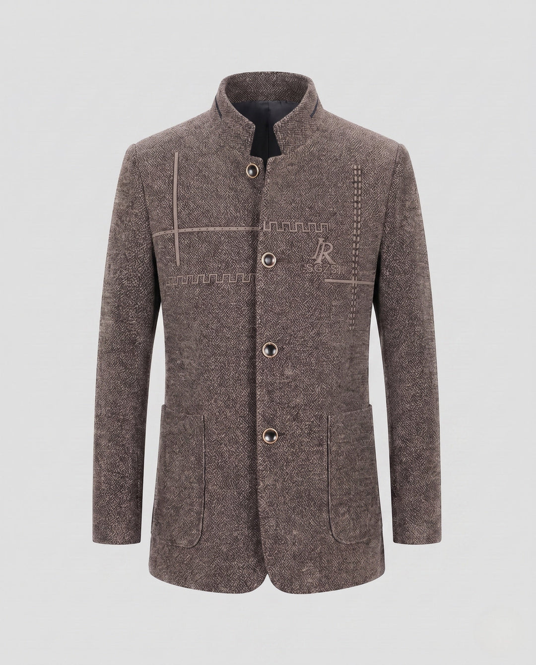 Smarter Herren Outdoormantel/Wintermantel mit Stehkragen und Ziernähten. Für Business-Look & stilvolle Casualwear.