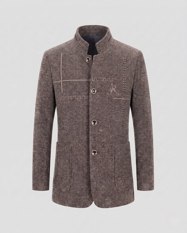Smarter Herren Outdoormantel/Wintermantel mit Stehkragen und Ziernähten. Für Business-Look & stilvolle Casualwear.
