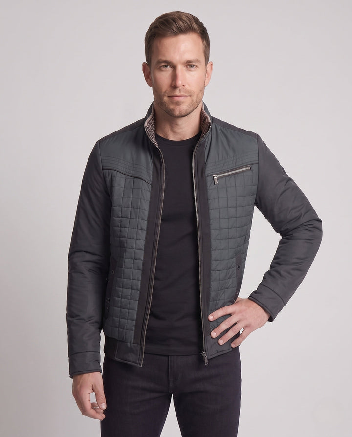 Leichte gesteppte Freizeitjacke für Herren, wärmend & alltagstauglich, perfekt für Outdoor, Frühling & Herbst.