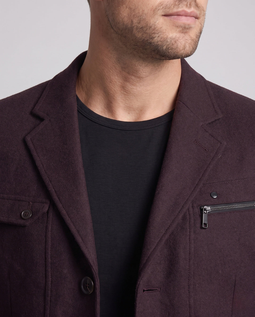 Moderner Herren Reißverschluss Blazer in Slim Fit, vielseitig für Büro und stilvolle Freizeitlooks.