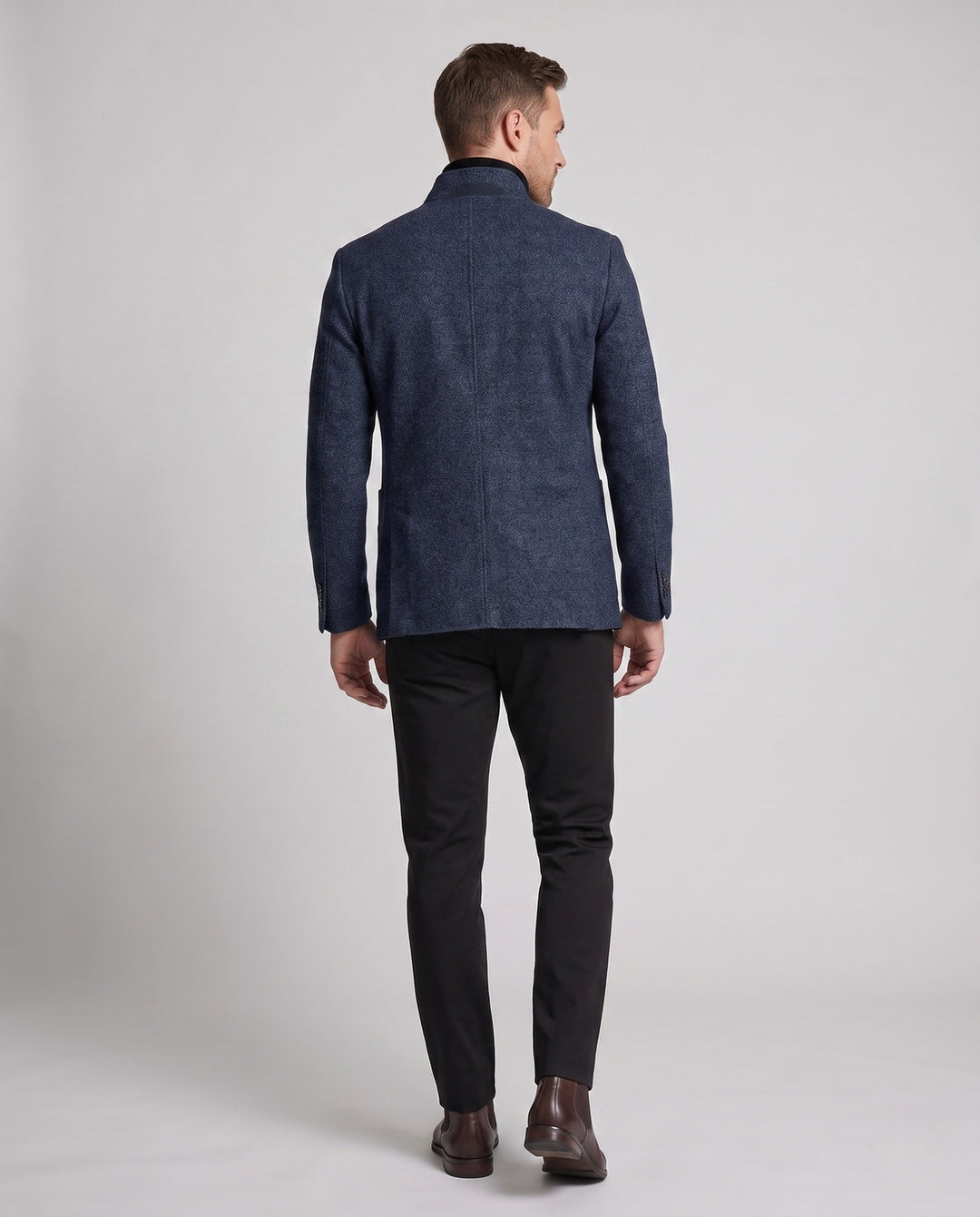 Warme & komfortable Herren Stehkragenjacke. Stilvolle Herbst- und Frühlingsjacke für Männer.