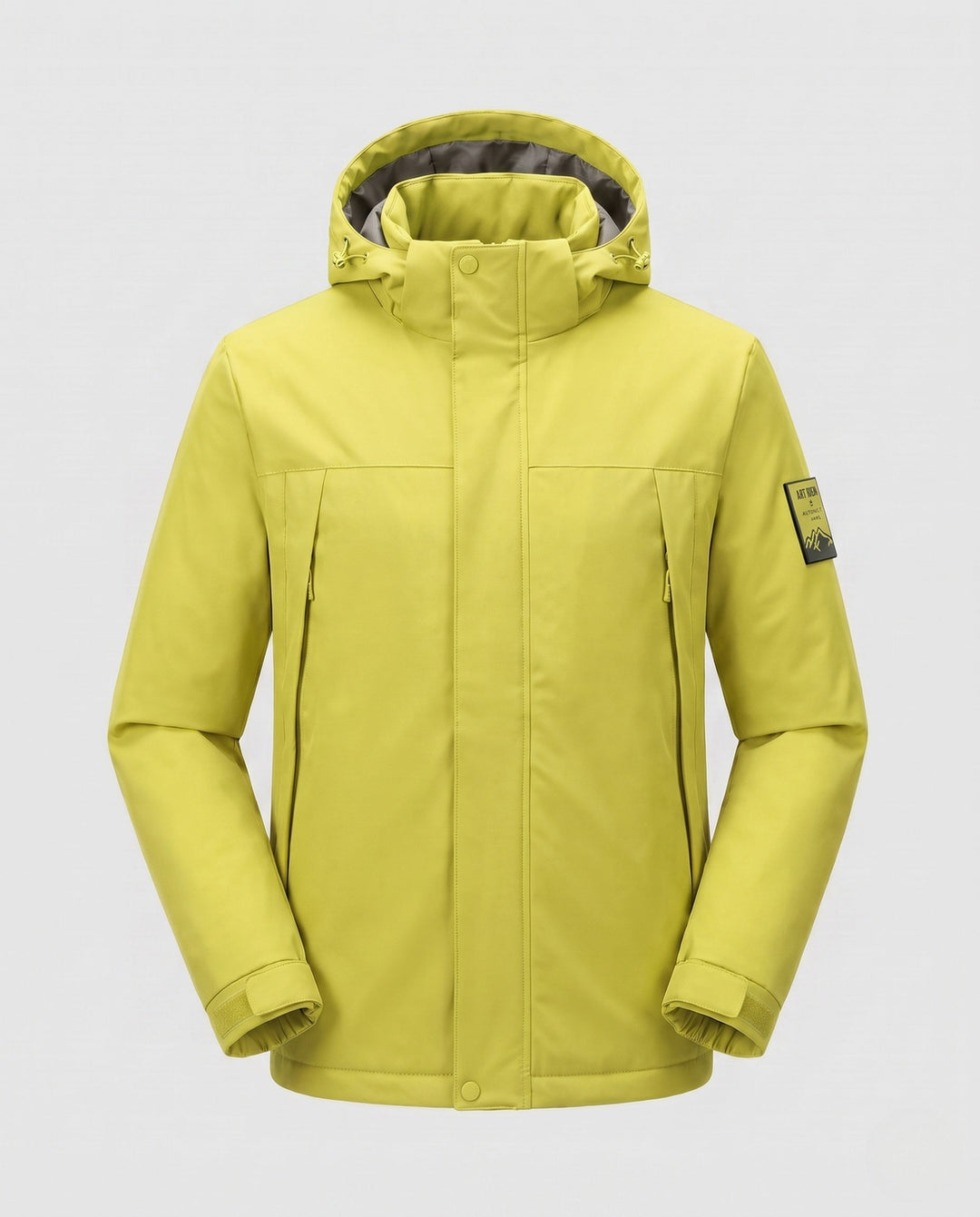 Vielseitige Herren Softshell-Winterjacke mit Kapuze, geeignet für Outdoor-Sport und Freizeit.