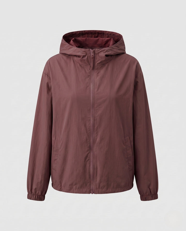 Damen Kapuzenjacke mit Reißverschluss und Taschen. Ideale Übergangsjacke, bequem und locker für den casual Look.