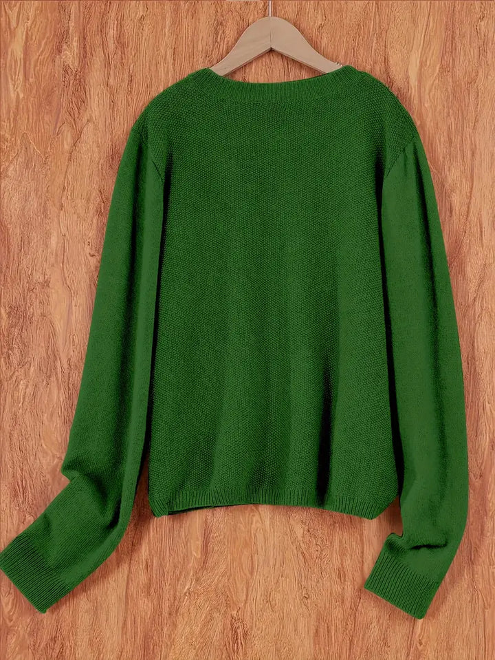 Elegante Damen Strickjacke, bequemer, lockerer Schnitt, perfekt für entspannte Alltagslooks & Layering.