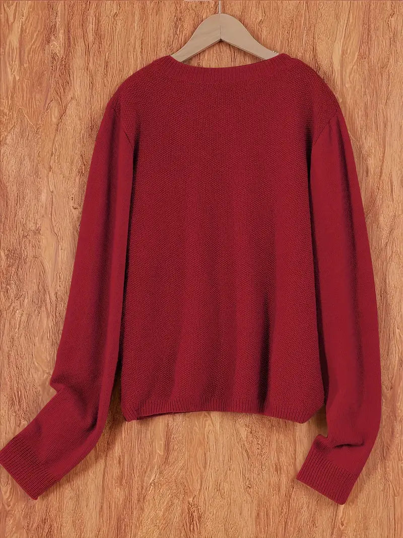 Kuschelige Damen Strickjacke, bequeme Passform, lockerer Schnitt für maximale Gemütlichkeit im Alltag.