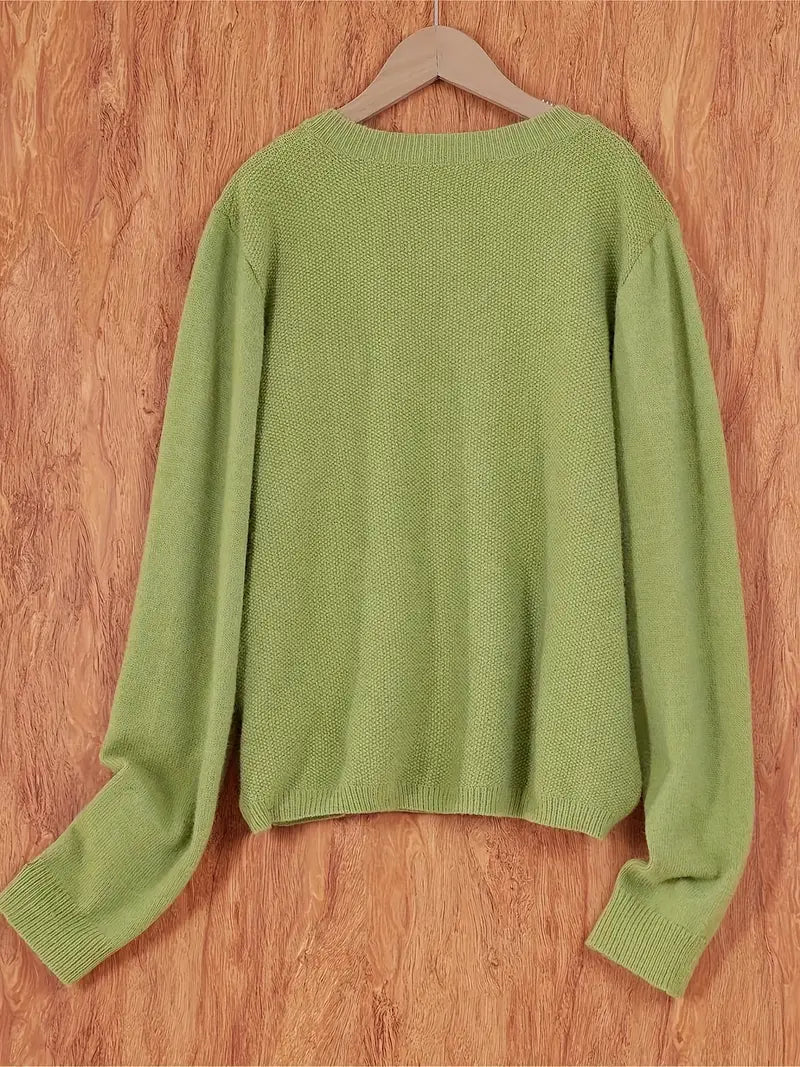 Moderne Damen Strickjacke mit lockerem Schnitt, komfortabel und stilvoll für vielseitige Outfits.