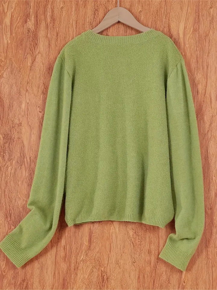 Moderne Damen Strickjacke mit lockerem Schnitt, komfortabel und stilvoll für vielseitige Outfits.