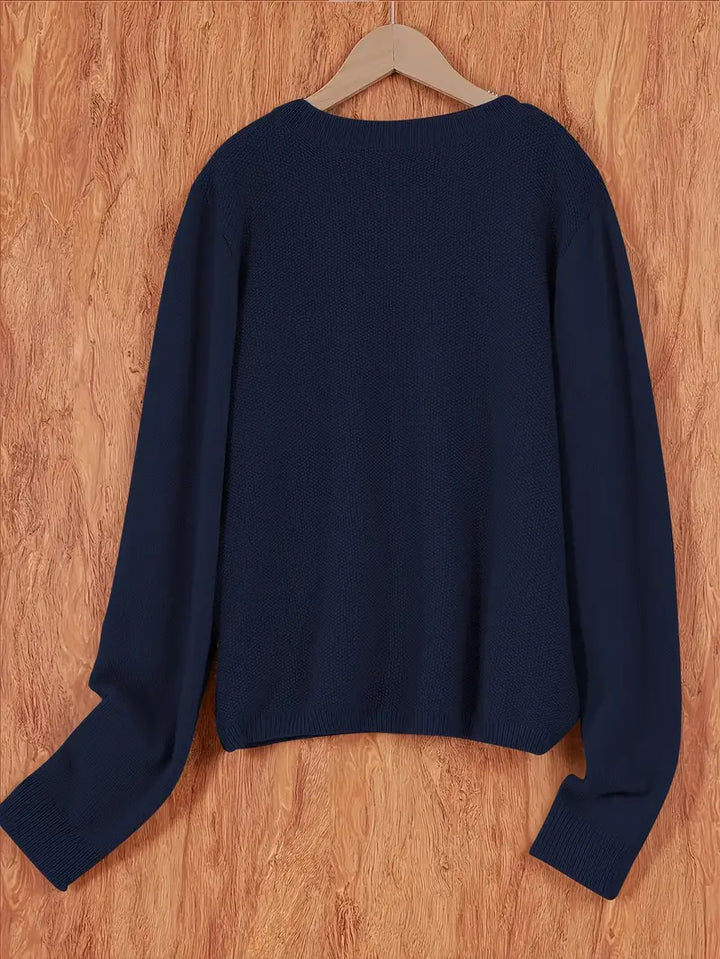 Komfortables Damenoberteil: Strickjacke mit lockerem Schnitt und bequemer Passform für Alltag & Freizeit.