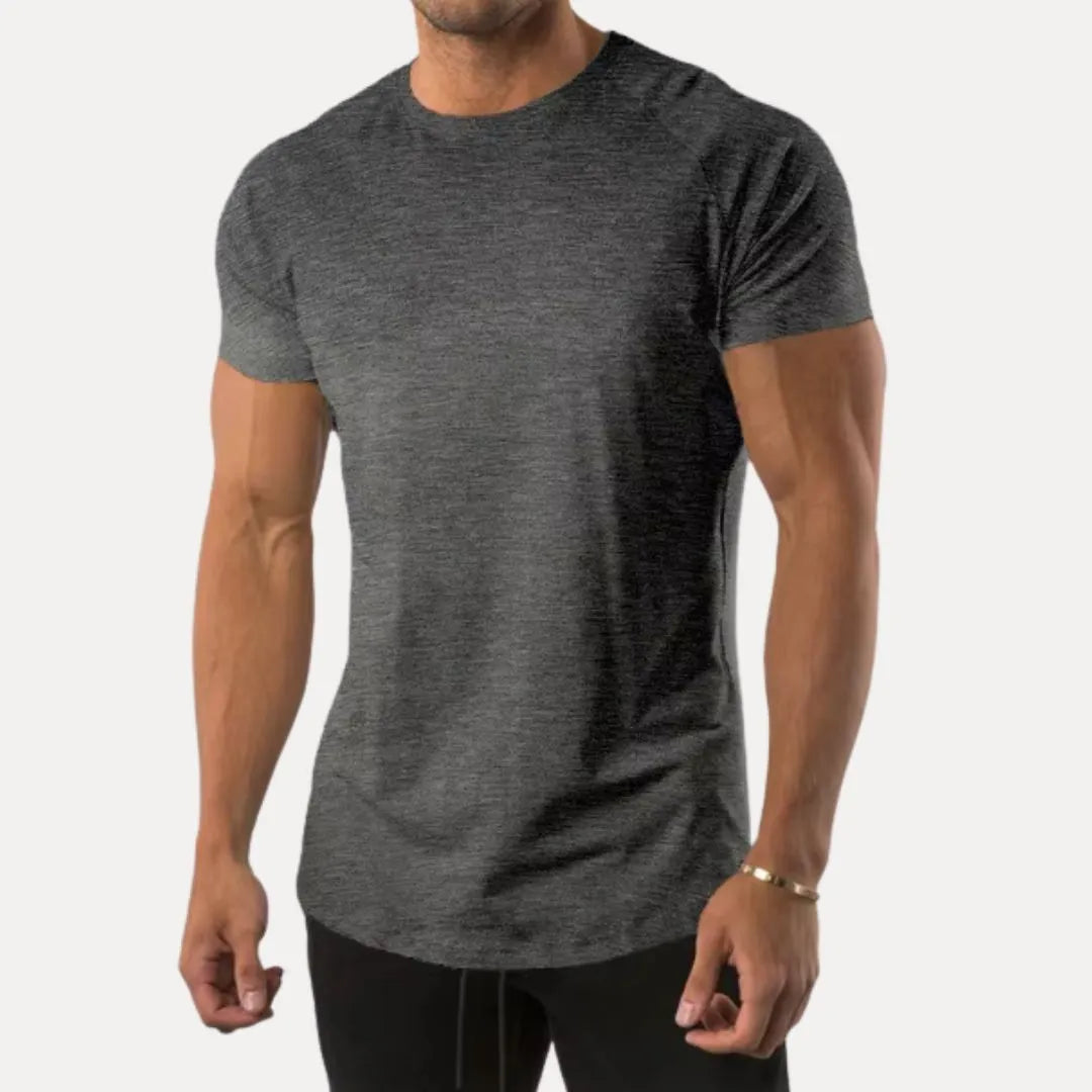 Modernes Herren Sport T-Shirt, schlicht, weich, O-Neck, optimal für dein Fitness-Training & Freizeit.